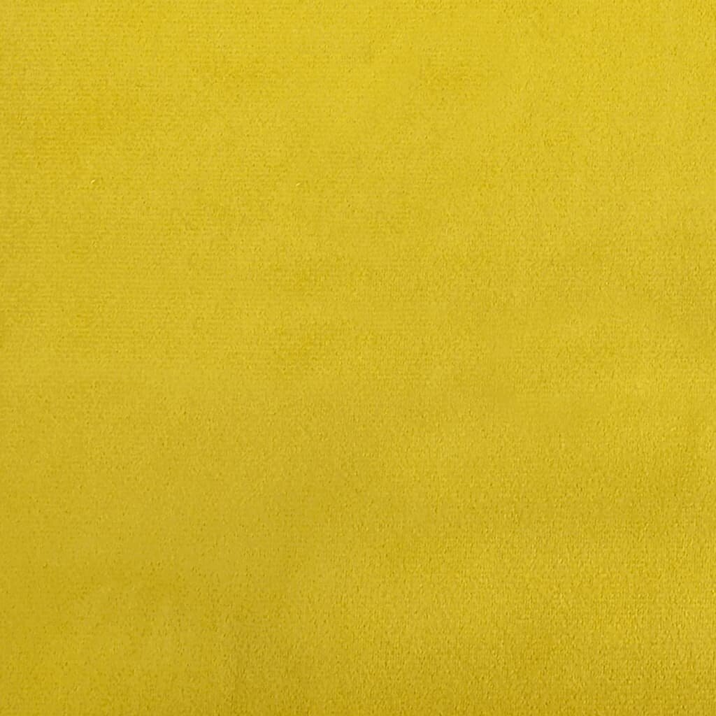 vidaXL sols, 108x79x79 cm, dzeltens samts цена и информация | Apavu skapji, apavu plaukti, priekšnama soliņi | 220.lv