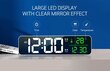LED pulkstenis ar modinātāju, temperatūru, datumu un mūzikas funkciju LIVMAN 8810 cena un informācija | Radioaparāti, modinātājpulksteņi | 220.lv