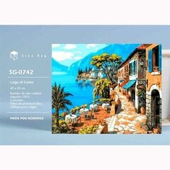 Krāsošanas komplekts Alex Bog Lago di Como Cipari (40 x 50 cm) cena un informācija | Modelēšanas un zīmēšanas piederumi | 220.lv