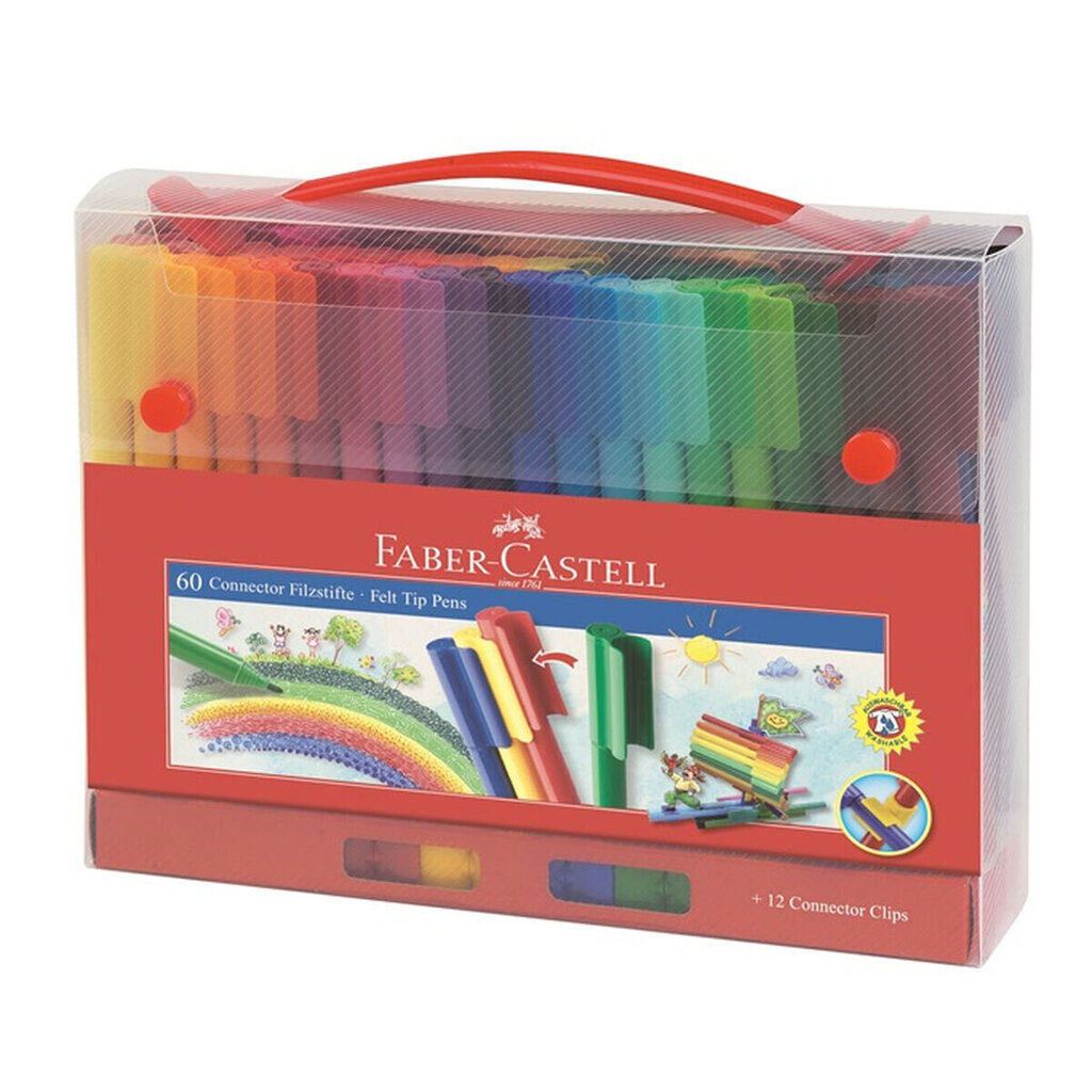 Marķieri Faber-Castell (70 gb) cena un informācija | Modelēšanas un zīmēšanas piederumi | 220.lv