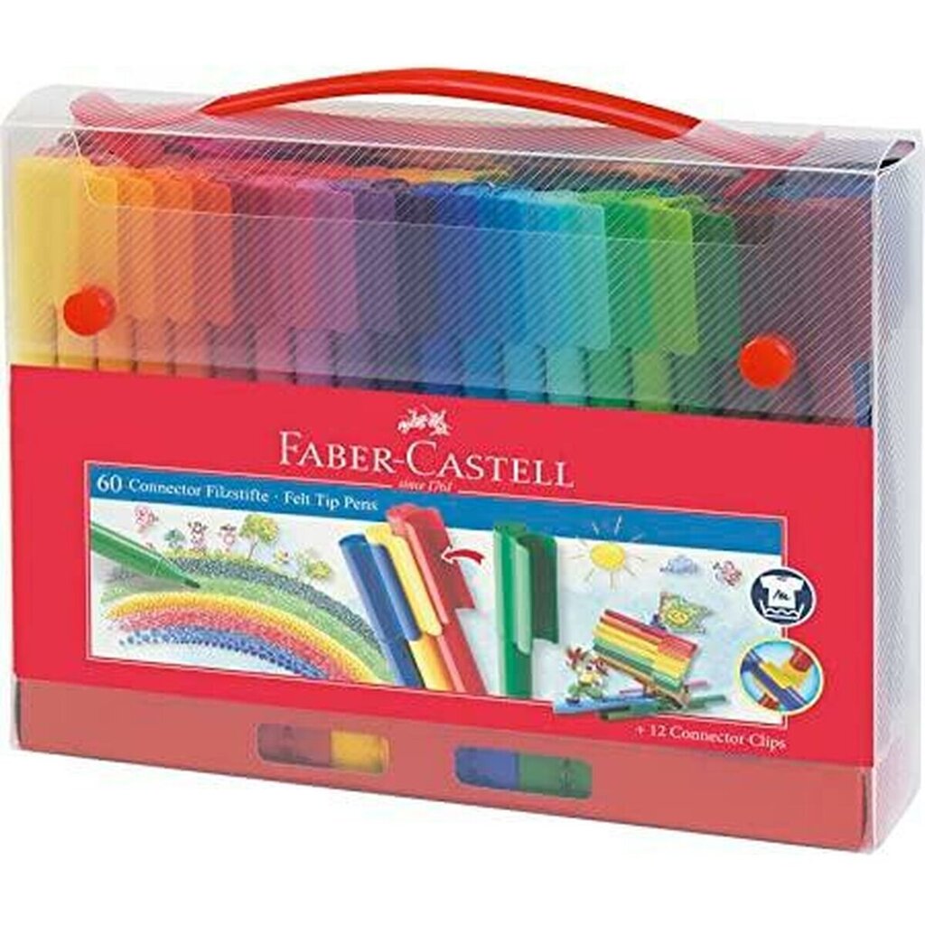 Marķieri Faber-Castell (70 gb) cena un informācija | Modelēšanas un zīmēšanas piederumi | 220.lv