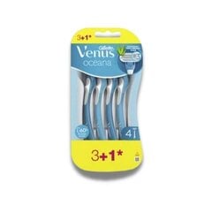 Vienreizējās lietošanas skuveklis Gillette Venus Oceana Razor, 4 gab. cena un informācija | Skūšanās piederumi, kosmētika | 220.lv