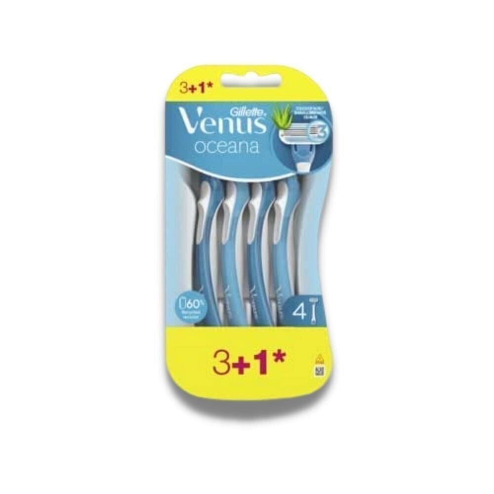 Vienreizējās lietošanas skuveklis Gillette Venus Oceana Razor, 4 gab. цена и информация | Skūšanās piederumi, kosmētika | 220.lv