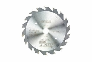 Пильной диск DeWalt, 165x20 мм цена и информация | Пилы, циркулярные станки | 220.lv
