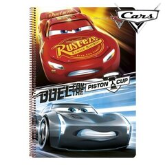 Записная книга на пружине Cars 511709066 A4 цена и информация | Канцелярия | 220.lv