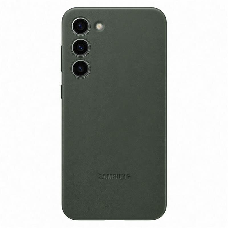 Samsung Galaxy S23+ ādas apvalks, zaļš cena un informācija | Telefonu vāciņi, maciņi | 220.lv