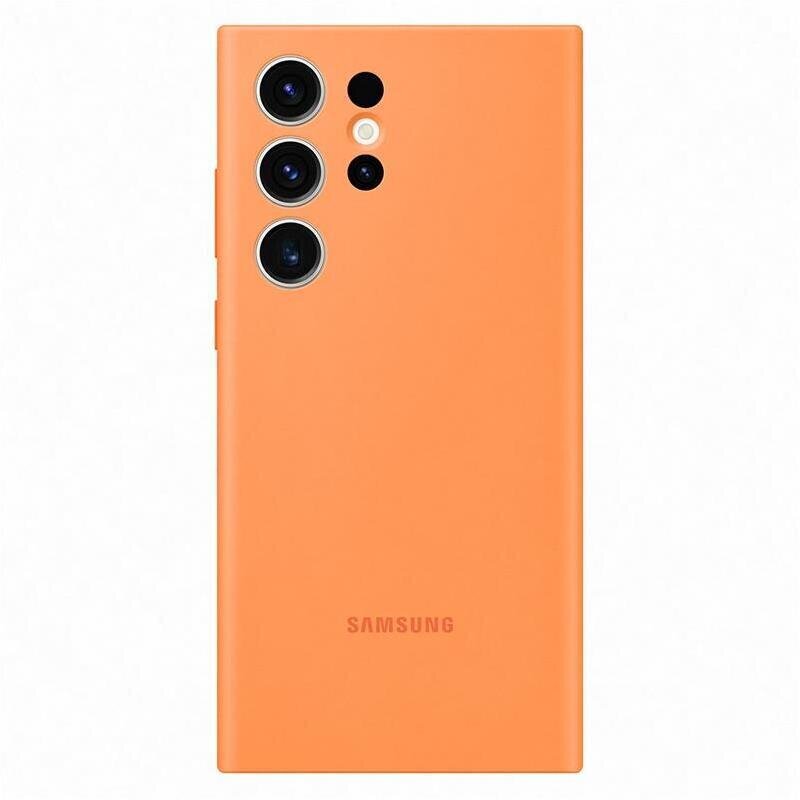 Samsung Galaxy S23 Ultra, Silicone Cover, oranžs cena un informācija | Telefonu vāciņi, maciņi | 220.lv