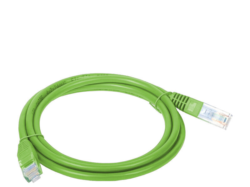 Alantec KKU5ZIE3 5 m tīkla kabelis Cat5e U/UTP (UTP) Zaļš cena un informācija | Kabeļi un vadi | 220.lv