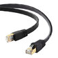Edimax EA8-010SFA networking cable Black 1 m Cat8 U/FTP (STP) цена и информация | Kabeļi un vadi | 220.lv