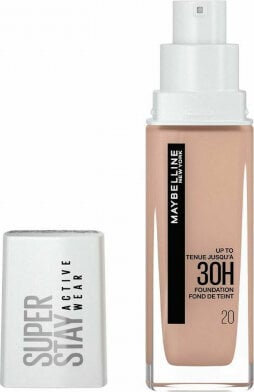 Šķidrā Grima Bāze Maybelline Superstay Activewear 30 h Foundation Nº20 Cameo (30 ml) cena un informācija | Grima bāzes, tonālie krēmi, pūderi | 220.lv