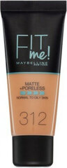 Maybelline Fit Me Matte + Poreless Foundation 124 Soft Sand, 30 ml цена и информация | Пудры, базы под макияж | 220.lv