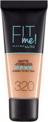 Maybelline Fit Me Matte + Poreless Foundation 238 Rich Tan, 30 ml цена и информация | Пудры, базы под макияж | 220.lv