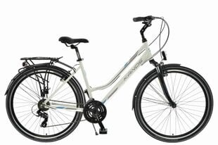 Sieviešu trekinga velosipēds Kands Travel-X Alu, 150-167 cm, Shimano, Balts cena un informācija | Velosipēdi | 220.lv