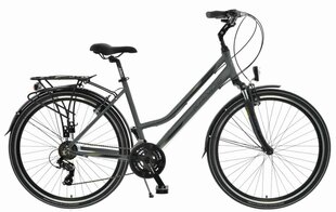 Sieviešu trekinga velosipēds Kands Travel-X Alu, 150-167 cm, Shimano, Grafīts cena un informācija | Velosipēdi | 220.lv