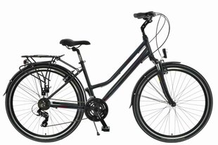 Sieviešu trekinga velosipēds Kands Travel-X Alu, 150-167 cm, Shimano, Melns cena un informācija | Velosipēdi | 220.lv