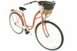 Sieviešu velosipēds Davi Emma, 7 ātrumu Shimano ātruma pārslēdzējs, 160-185 cm augumam, 28" alumīnija rati, klūgas grozs, apelsīns cena un informācija | Velosipēdi | 220.lv