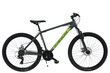 Vīriešu kalnu velosipēds Kands Spectro 2xDisc, 166-181cm, 27,5" alumīnija rati, Shimano, Grafīts cena un informācija | Velosipēdi | 220.lv