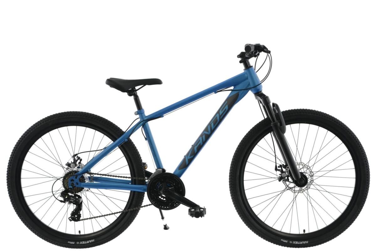 Vīriešu kalnu velosipēds Kands Spectro 2xDisc, 166-181cm, 27,5" alumīnija rati, Shimano, Zils cena un informācija | Velosipēdi | 220.lv