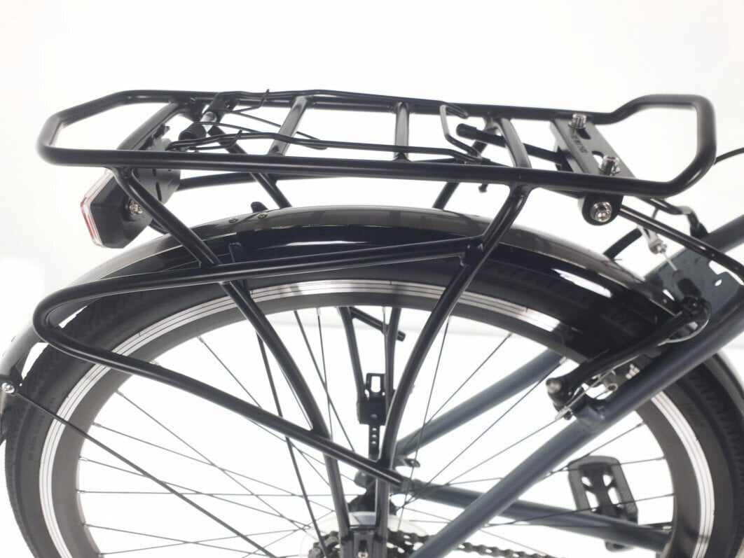 Vīriešu velosipēds Kands Travel-X Alu, 181-200 cm augumam, alumīnija rāmis, ar amortizatoru, 24 ātrumu Shimano ātruma pārslēdzējs, 28" alumīnija rati, Grafīts cena un informācija | Velosipēdi | 220.lv
