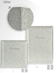 Fotoalbums Innova Glitter silver, 10x15 cm cena un informācija | Foto rāmji, foto albumi | 220.lv