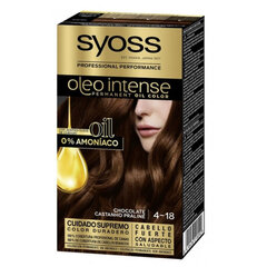 Краска для волос Syoss Oleo Intense 4–18 šokolado, 115 мл цена и информация | Краска для волос | 220.lv