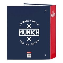 Mape Munich Storm Tumši Zils A4 (27 x 33 x 6 cm) (40 mm) cena un informācija | Kancelejas preces | 220.lv