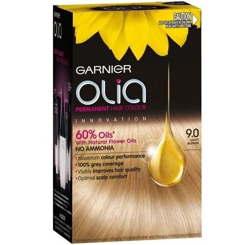 GARNIER Garnier Olia - Permanenta matu krāsa bez amonjaka, 9.0 světlá blond цена и информация | Matu krāsas | 220.lv