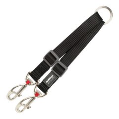 2 Dog Leash Coupler Red Dingo Чёрный (1,2 x 16.5-22 cm) цена и информация | Поводки для собак | 220.lv