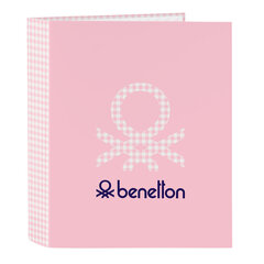 Папка-регистратор Benetton Vichy, розовая A4 (27 x 33 x 6 см) цена и информация | Канцелярия | 220.lv