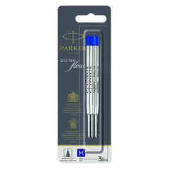 Pildspalvu uzpilde Parker Quinkflow zila 3 gab cena un informācija | Rakstāmpiederumi | 220.lv
