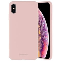 Mercury Silicone iPhone X|Xs różowo -piaskowy|pink sand цена и информация | Чехлы для телефонов | 220.lv