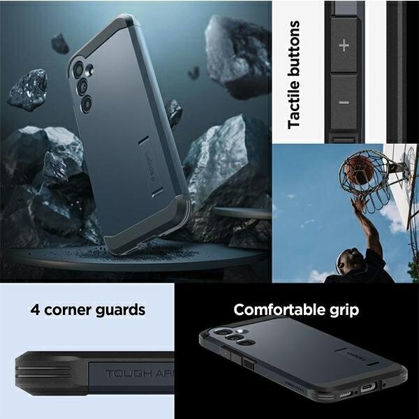 Telefona vāciņš Spigen Tough Armor Samsung A54 5G A546, Melns ACS05884 cena un informācija | Telefonu vāciņi, maciņi | 220.lv