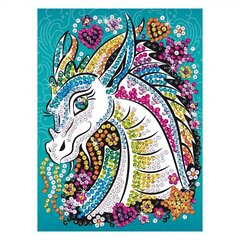 Dimanta mozaīka Sequin Art Dragon, 21 x 28 cm cena un informācija | Dimantu mozaīkas | 220.lv