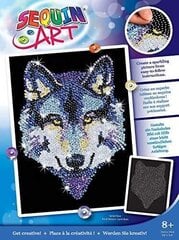 Dimantu mozaīka Sequin Art Wolf, 25 x 34 cm cena un informācija | Dimantu mozaīkas | 220.lv
