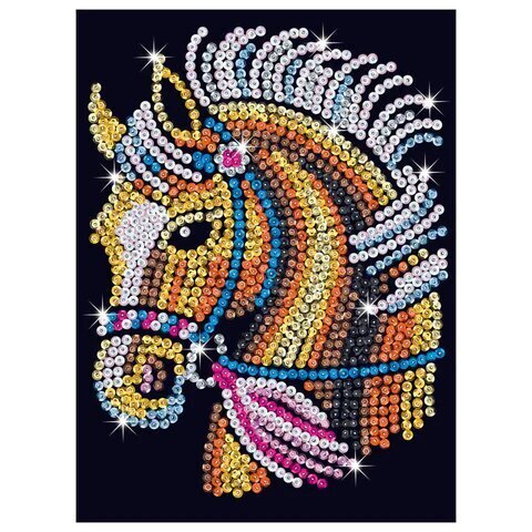 Dimantu mozaīka Sequin Art Perri Pony, 21 x 28 cm cena un informācija | Dimantu mozaīkas | 220.lv