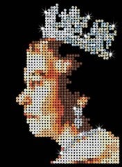 Dimantu mozaīka Sequin Art Queen Elizabeth II, 25 x 34 cm cena un informācija | Dimantu mozaīkas | 220.lv