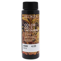 Permanents Krāsojošs Krēms Redken Color Gel Lacquers 4NW-maple (3 x 60 ml) cena un informācija | Matu krāsas | 220.lv