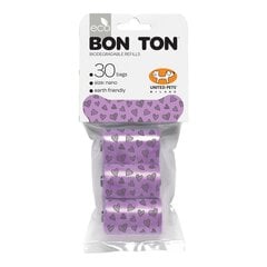Sanitārās somas United Pets Bon Ton Nano Suns Violets (3 x 10 uds) cena un informācija | Kopšanas līdzekļi dzīvniekiem | 220.lv