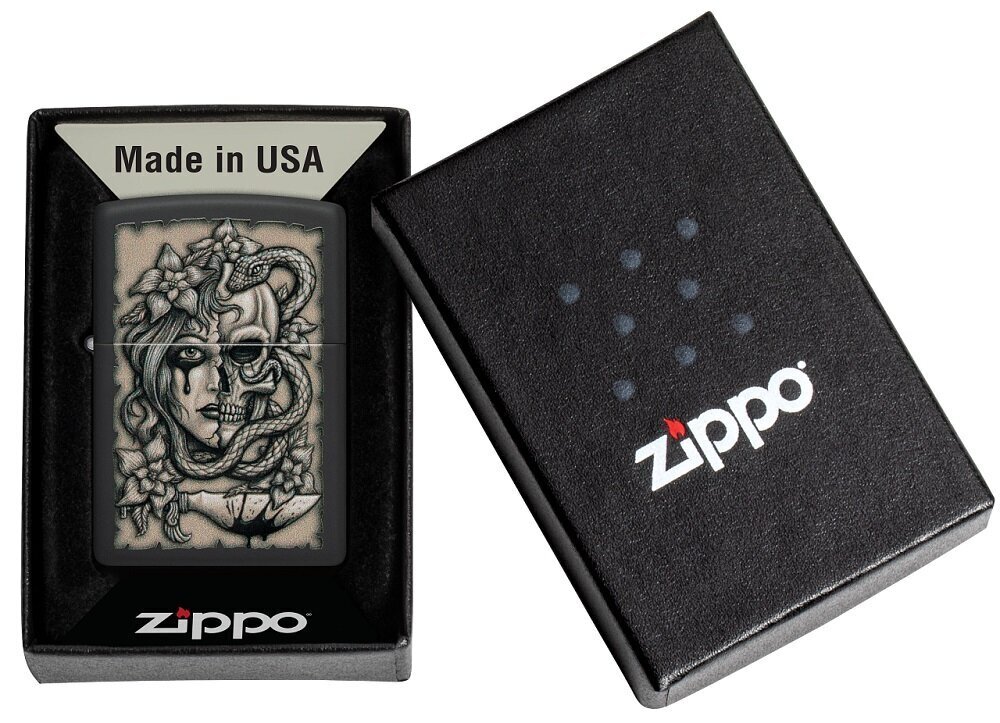Zippo šķiltavas 48616 Gory Tattoo Design cena un informācija | Šķiltavas un aksesuāri | 220.lv