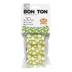 Sanitārās somas United Pets Bon Ton Regular Suns Zaļš (3 x 10 uds) цена и информация | Средства по уходу за животными | 220.lv