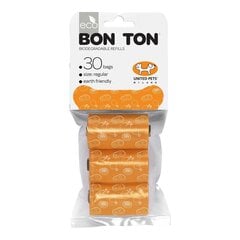 Sanitārās somas United Pets Bon Ton Regular Suns Oranžs (3 x 10 uds) cena un informācija | Kopšanas līdzekļi dzīvniekiem | 220.lv