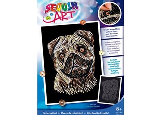 Алмазная мозаика Sequin Art Pug, 25 x 34 см цена и информация | Алмазная мозаика | 220.lv