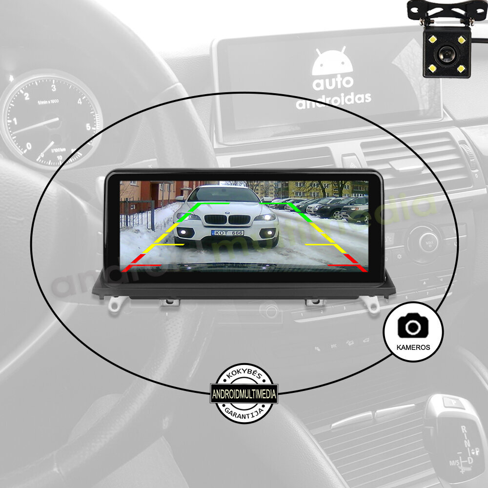 Android Multimedia BMW X5 E70 X6 E71 2004-10 cena un informācija | Auto magnetolas, multimedija | 220.lv
