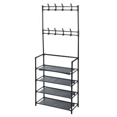 Storage solutions apģērbu pakaramais ar 4 plauktiem, 60x26x155 cm цена и информация | Вешалки для одежды | 220.lv