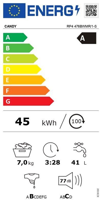 Candy RP4 476BWMR/1-S cena un informācija | Veļas mašīnas | 220.lv