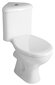 Stūra tualetes pods Clifton 37x79x75 cm, 3/6 l, balts cena un informācija | Tualetes podi | 220.lv