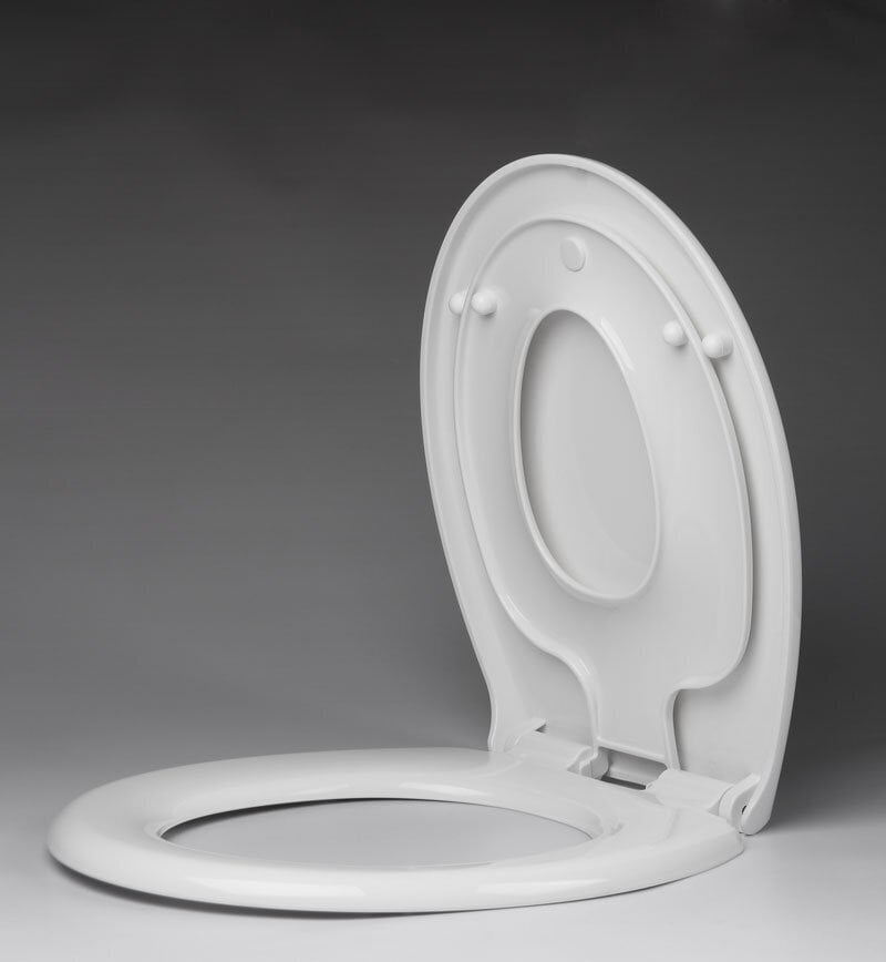Sēdeklis tualetes podam ar integrētu bērnu sēdeklīti, Soft Close, balts cena un informācija | Piederumi tualetes podiem un bidē | 220.lv