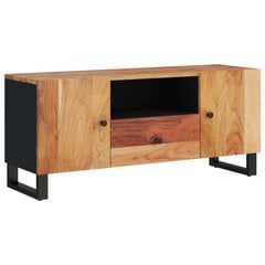 vidaXL TV skapis, 105x33,5x46cm, akācijas masīvkoks, inženierijas koks цена и информация |  Тумбы под телевизор | 220.lv