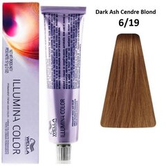 Постоянная краска Illumina Color Wella Nº 6/19 (60 ml) цена и информация | Краска для волос | 220.lv