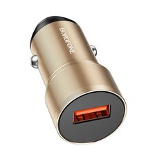 Borofone Car charger BZ19A Wisdom - USB - QC 3.0 18W gold цена и информация | Зарядные устройства для телефонов | 220.lv